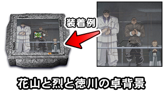 花山と烈と徳川の卓背景